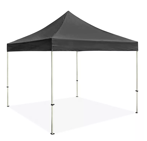 Steel Frame Canopy - 10 x 10', Black