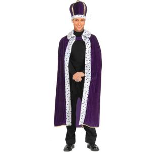 Rubies Men's King Robe and Crown Set, One Size for Themed Parties and Halloween (Purple)