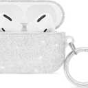 Case-Mate AirPods Pro 3 Case w/Silver Ring Clip [Wireless Charging Compatible] - Twinkle Silver Glitter Case for AirPods Pro 3 [Front LED Visible] - Anti Scratch, Shockproof Cover