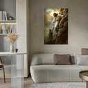Wall HDQ Jesus Wall Art God Help Wall Decor Christian Pictures Hand of God Print Painting for Bedroom Living Room Bathroom Office Framed Artwork Read to Hand (24.00" x 36.00")
