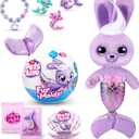 Pets Alive Furmaids by ZURU Mermaid Plush Interactive Lights Sounds Girls Toy (Purple Bunny)