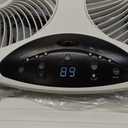 Bionaire Window Fan with Reversible Airflow Blades 3-Speed Settings, Programmable Thermostat, LED Display, Remote Control, Fits 2436" Windows, No Assembly Required