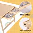 Yacona Puzzle Board 1500 Pieces,34.3x 26 Jigsaw Puzzle Table with Folding Legs,4 Drawers and Cover,Portable Board Game Table for Adults and Teens with No Installation Required, 1500pcs