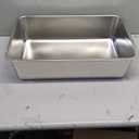 Kirecoo Stainless Steel Cat Litter Box XL- Metal High Sided Cat Pan, Large Stainless Steel Box, Indoor Litter Tray, Non Stick, No Smell, Easy to Clean, Pet Toilet Supplies for Kitten, Kitty, Rabbit (23.43" L x 15.55" W x 5.7" H)