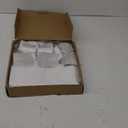 100 Pcs Frosted Plastic Gift Bags with Handles for Small Business Clear Shopping Bags with Cardboard Bottom,4 Sizes