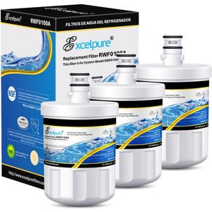 EXCELPURE Replacement for LG LT500P, 5231JA2002A, Kenmore 9890, LFX25974ST, GEN11042FR-08, RWF0100A, LFX25973ST, ADQ72910902, HDX FML-1,RFC0100A, LFX25973D, CLCH110, Refrigerator Water Filter, 3 Pack