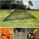 YUEWO 13x17 Ft Pond Cover Dome Netting, Garden Pool Mesh Net Tent Protective with Ropes and Zippers for Pond/Pool/Garden, Protection from Leaves/Predators/Debris/Wildlife