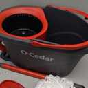 O-Cedar EasyWring Microfiber Spin Mop, Bucket Floor Cleaning System, Red, Gray, Standard, 1.6 gallons