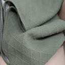 KOZYFLY Runner Rug 2x7 Ft Washable Runners for Hallways Non Slip Rubber Backed Kitchen Runners, Braided Cotton Entryway Runner Indoor, Floor Carpet for Hallway Kitchen Entryway, Dark Green