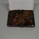 MOONSHOW Short Wigs for Black Women Brown Pixie Cut Wig with Bangs African American Wigs for Black Women Short Curly Afro Wigs Synthetic Brown Curly Bob Wig