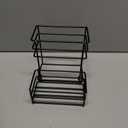 MCSAPIL Coffee Syrup Rack (4 Bottle Capacity)Coffee Syrup Organizer for Coffee Bar,Kitchen.Small Wine Rack for Bar,Family,Storage for Syrup, Wine, Dressing