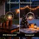 Solar Hanging Lanterns, Dragonfly Style Outdoor Chandelier, Waterproof Auto On/Off Solar Tea Lights for Garden, Patio, Porch, Balcony, Tree Decor (Flickering Flame, 4-Pack)