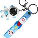 CALLARON 1 Set 2pcs Astronaut Keychain Car Key Pendant Metal Car Keychain Bag Keychains Pendant Mens Wallet Key