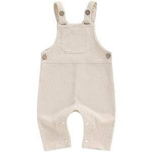 Ledy Champswiin Infant Boy Girl Overalls Gender Neutral Baby Solid Color Clothes Suspender Pants 3 months