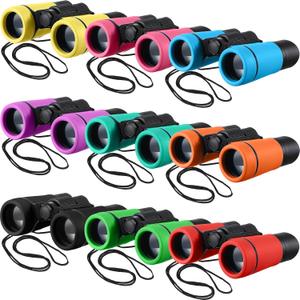 Yunsailing 9 Pack Kids Binoculars, Shockproof Compact Binoculars for Kids, Folding Outdoor Explorer Toy for Bird Watching, Camp, Scavenger Hunt, Classroom Activities, VBS, Party Favor(Colorful)