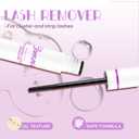 GAQQI Lash Bond and Seal + Remover 3 in 1 Set, 10ml Lash Cluster Glue Waterproof for Eyelash Clusters, 5ml Eyelash Remover Gentle Formula, Strong Hold for 72H+