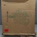 Solid Wood Upholstered Dining Chair, Mid Century Modern Dining Room Chair with Curved Backrest and Armrest for Kitchen, Living Room, Study Room, Walnut and Gray 