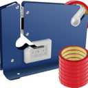 Bag Sealer with 7 Bag Sealing Tape Manual Bag Sealer Metal Taper Dispenser with Trimmer Cutter Anti-Slip Supermarket Store Bag Sealing Machine for Home Bakery Supermarket, 2024062904