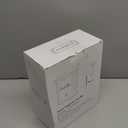 SUBEKYU Magnetic Lint Bin for Laundry Room, Wall Mounted Metal Lint Box Holder Trash Can with Lid for Dryer,Lint Basket for Laundry Room Organization,White