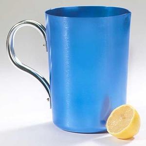 Retro Aluminum Pitcher, Blue, 2.5 Quarts, Round
