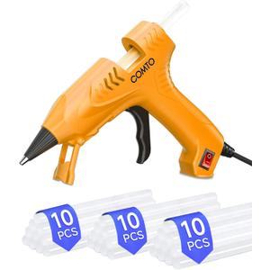 Hot Glue Gun Kit with 30 Sticks, 20W Fast Preheating Mini Hot Glue Gun and Sticks Set for School Crafts DIY Arts and Quick Home Repairs, Yellow