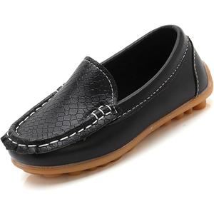 Boys Girls Loafers Dress Flats Slip-On Oxford Casual Moccasins School Walking Boat Shoes(Toddler/Little Kid/Big Kid) 28