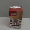 Ringco Electric Salt and Pepper Grinder Set with Charging Base, Rechargeable Salt and Pepper Mill with Adjustable Coarseness, LED Light, 110ml Large Capacity for Kitchen, Outdoors, Gifts for Women