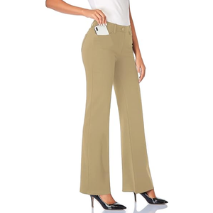 Tapata Women's Size Small Stretchy Bootcut Dress Pants with Pockets Tall, Petite, Regular for Office Work Business