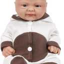 Vollence 14 inch Full Body Silicone Baby Dolls,Not Vinyl Dolls,Soft Realistic Real Silicone Baby Doll Bald, Lifelike Newborn Platinum Silicone Baby Doll - Girl