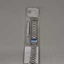 iiteeology Compatible with Apple Watch Band 42mm Series 3 2 1, Upgraded Stainless Steel Band with iWatch Screen Protector Case for Men Women Silver/Silver