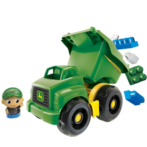 MEGA BLOKS John Deere Toddler Building Blocks Toy Set, Dump Truck Green MEGA BLOKS John Deere Toddler Building Blocks Toy Set, Dump Truck Green