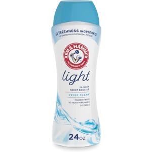 ARM & HAMMER Light In-Wash Scent Booster, Laundry Scent Booster Crisp Clean scent, 24 Oz (Pack of 1)