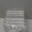 100 Pack Clear Plastic Egg Cartons, Reusable Stackable Egg Containers for Farm, Market & Fridge Storage, 34 Grid