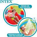 Intex 57453EP 9.75 Foot x 6.3 Foot x 53 Inch Multicolor Rainbow Slide Kids Inflatable Pool with Water Slide and Ring Toss for Children Ages 2 and Up