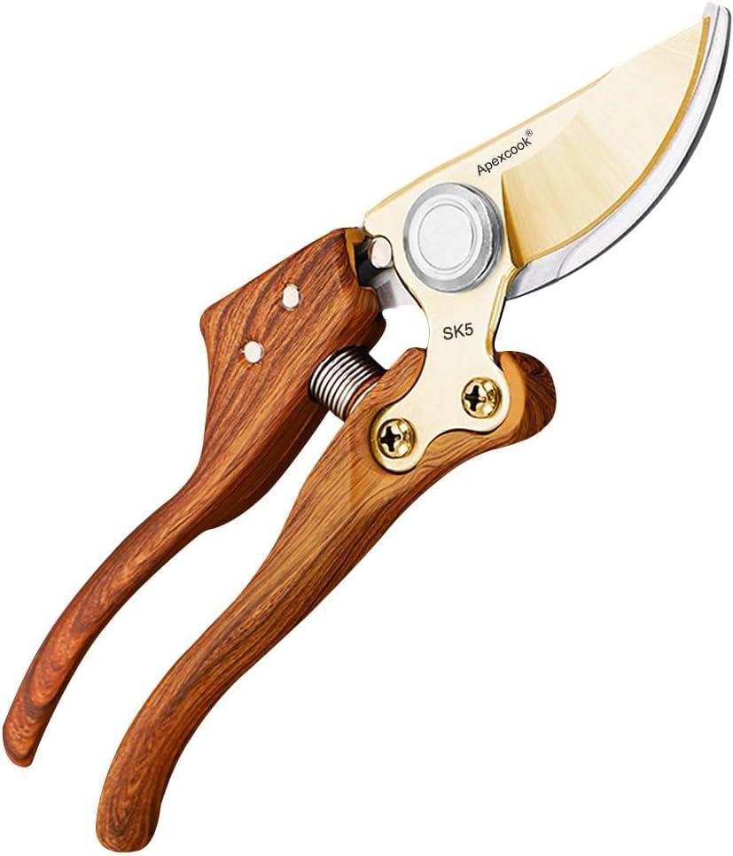 Garden Shears, Handheld Pruning Shears for Heavy Duty, Ergonomic Gardening Tools for Pruning Branches, Plants, Shrubs and Vines, Professional Sharp Garden Scissors (Modern Garden Scissors)