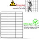 LURIVA DIY Small Animal Playpen, Pet Playpen, Guinea Pig Cages, Rabbit Playpen, Dog Puppy Playpen, Indoor Metal Wire Yard Fence, 15 X 12 Inch, 12 Panels, Black