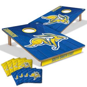 YouTheFan NCAA South Dakota State Jackrabbits 2’ x 3’ Wood Cornhole Game with Logo Bags
