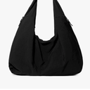 Slouchy Tote Bag Nylon Solid Pleated Handbag Large Hobo Bags for Women Multipockets Crescent Shoulder Bag