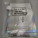 Aliceset 12 Pcs Clear Plastic Gift Bag with Die Cut Handles Reusable PP Favor Bag with Ribbon for Wedding Bridal Birthday Baby Shower Party Small Business, 7x10x3.15 Inch(Iridescent)