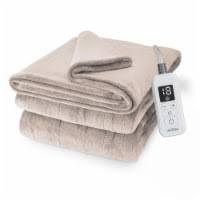 Heated Blanket Desert Mix Twin Beige