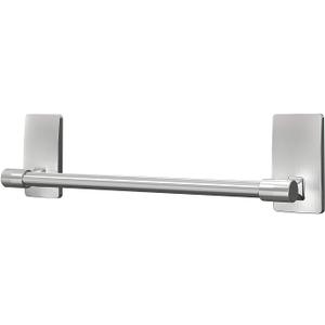 Command Hand Towel Bar Satin Nickel with Water Resistant Command Strips, Bathroom Décor, 9 in Bar Length Holds up to 3 lbs