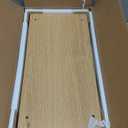 TUTOTAK Small End Table with Charging Station, Narrow Side Table with USB Ports and Outlets, Skinny Sofa Table, Slim Nightstand, Living Room, Bed Room, Natural TB01BN060 (2-Tier7.9"D x 15.8"W x 22.5"H)