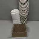 Dingion 30 Sets Christmas Disposable Coffee Cups with Lids and Sleeves 16 oz Xmas Paper Cups Holiday Hot Cocoa Chocolate Bar Supplies for Christmas Holiday Winter Party