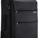 Hanke 28 Inch Luggage with Spinner Wheels Expandable Large Suitcase with Wheels Softside Check in Luggage Rolling Suitcase with Lock Lightweight Travel Luggage for Men and Women.(Dark Gray)
