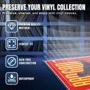 TNP 100 Vinyl Outer Sleeves Cover - Thick 3 Mil Vinyl Record Album Protective Sleeves 12.75" x 12.75" - Crystal Clear Plastic Record Sleeve for Single & Double LP Album Covers Storage Collection