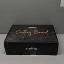 SMIRLY Wooden Cutting Boards For Kitchen Meal Prep & Serving - Bamboo Cutting Board Set with Holder, Charcuterie & Chopping Board, Wood Cutting Board Set, Kitchen Gadgets