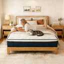 Queen Size Mattress 12 Inch Gel Memory Foam Hybrid 60"x80" Fiberglass-Free CertiPUR-US Pressure Relief Motion Isolation Soft Plush Feel