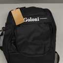 Goloni Youth Soccer Bag,Basketball Bag with Ball Compartment & Shoe Compartment,Backpack for Football Volleyball Basketball (Black)