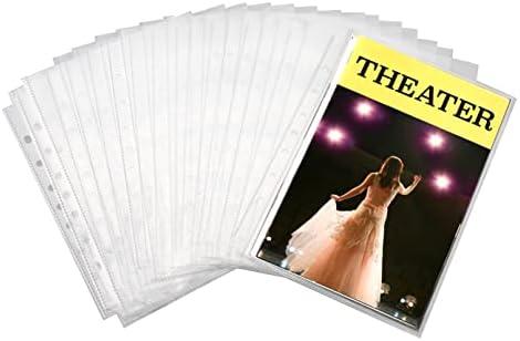 2Fold Sheet Protectors for Broadway Play Program and Theater Programs - 25 Custom Sheet Protectors Fits The Older 9 x 6 Playbills (6.25 x 9.25 Program Protectors (25 Pack))