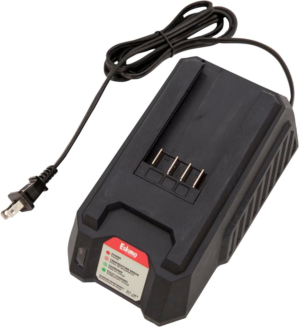Eskimo E40 Battery Charger, 40V Lithium-ion, Black, 2-Amp Charger, 43695
